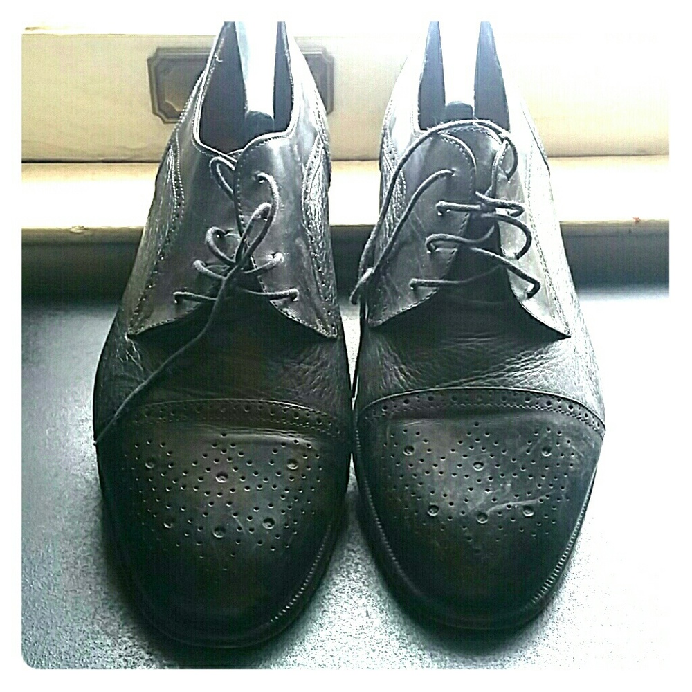 Vito Papolo Mens Size 10.5 All Leather Shoes.